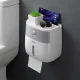 Тримач для туалетного паперу паперових рушників Towel Holder Ecoco 20,5х12,5х20 см Білий