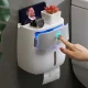 Тримач для туалетного паперу паперових рушників Towel Holder Ecoco 20,5х12,5х20 см Білий