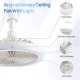Електричний вентилятор з пультом дистанційного керування Multi-Function Fan Light CHP-006 2835