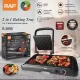 Контактний гриль 2 в1 та полотно для смаження на 1600W RAF R.2695 Електрогриль для кухні