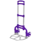 Портативний складний візок на коліщатках до 80 кг Folding Hand Truck Фіолетовий Алюмінієвий З м'яким ходом