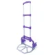 Портативний складний візок на коліщатках до 80 кг Folding Hand Truck Фіолетовий Алюмінієвий З м'яким ходом