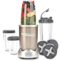 Кухонний блендер з турборежимом Nutri Bullet 900W входить ємність 0,7л і дві чаші по 0,5л