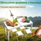 Туристичний посилений складаний стіл Grand Picnic для пікніка з регулюванням висоти та 4 стільці GP4262