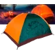 Намет туристичний 4-місний 2x2 м Easy-Camp Намет з москітною сіткою Зелено-оранжева