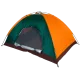 Намет туристичний 3-місний 2x1.5 м Easy-Camp Намет з москітною сіткою Зелено-оранжева