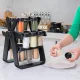 Карусель для спецій 18 баночок на підставці, що крутиться, на 360° Spice Rack Чорний