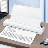 Портативний термопринтер на папері формату A4 Bluetooth-сумісний Portable Thermal Printer Білий