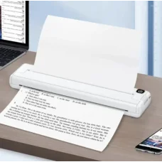 Портативний термопринтер на папері формату A4 Bluetooth-сумісний Portable Thermal Printer Білий