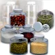 Акрилова пряна башта на 6 ємностей Spice Tower Органайзер для зберігання спецій 35×8.5×8 см