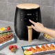 Аерофритниця електрична для дому з таймером сенсорна 4.5л BOMA BM-589 1200W Аерогриль Мультипіч Чорна
