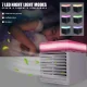Настільний портативний міні-кондиціонер з LED підсвічуванням NexFan 7LED Вентилятор з зволожувачем повітря