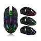 Бездротова ігрова мишка зі світлодіодним RGB підсвічуванням Weibo WB-911 Чорна 4 рівня чутливості