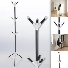Підлоговая вішалка для одягу 170х50см з 9 гачками на тринозі Coat Rack