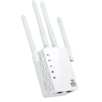 4-антений бездротовий розширювач Wi-Fi сигналу USB Ретранслятор-підсилювач WiFi сигналу
