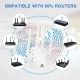 4-антений бездротовий розширювач Wi-Fi сигналу USB Ретранслятор-підсилювач WiFi сигналу