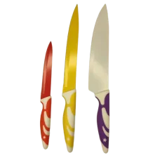Набір ножів з керамічним покриттям HIGH QUALITY KNIFE SET 3 шт Набір ножів для кухні