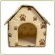 Складаний будиночок для тварин з утепленням 43х43х40 см Portable Dog House Бежевий