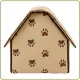 Складаний будиночок для тварин з утепленням 43х43х40 см Portable Dog House Бежевий