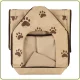 Складаний будиночок для тварин з утепленням 43х43х40 см Portable Dog House Бежевий