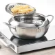 Фритюрниця з нержавіючої сталі на 2.2 л з термометром Fryer Pot Каструля для фритюрниці