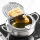 Фритюрниця з нержавіючої сталі на 2.2 л з термометром Fryer Pot Каструля для фритюрниці
