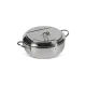 Фритюрниця з нержавіючої сталі на 2.2 л з термометром Fryer Pot Каструля для фритюрниці