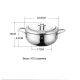Фритюрниця з нержавіючої сталі на 2.2 л з термометром Fryer Pot Каструля для фритюрниці