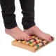 Масажер для ніг дерев'яний з гумовими роликами Foot Massager Роликовий масажер для ніг