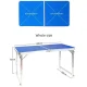 Посилений туристичний складаний стіл для пікніка та 4 стільці Folding Table Синій Стіл із стільцями для дачі