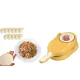 Машинка для ліплення вареників та пельменів Dumpling Mold Механічна прес форма для тесту Жовта