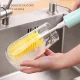 Багатофункціональна електрична щітка для миття посуду з різними насадками BRUSH AND412 Блакитна