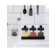 Набір із 3 ємностей з підставкою та ложечками для спецій Seasoning bottle XL-730 Органайзер для зберігання спецій