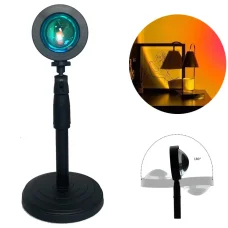 Настільна атмосферна лампа з регулюванням висоти та нахилу Atmosphere Sunset Lamp Q07 Світильник-проектор