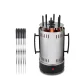Електрошашличниця вертикальна на 6 шампурів Domotec MS-7781 1000W Шашличниця електрична побутова для будинку