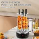 Електрошашличниця вертикальна на 6 шампурів Domotec MS-7781 1000W Шашличниця електрична побутова для будинку