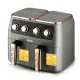 Подвійна Аеро фритюрниця для приготування без олії 12 л на 2800 Вт Air Fryer R.5236 Фритюр для кухні