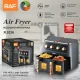 Подвійна Аеро фритюрниця для приготування без олії 12 л на 2800 Вт Air Fryer R.5236 Фритюр для кухні