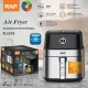 Електрична фритюрниця на 8 л для смаження без олії 1600 Вт Air Fryer R.5319 Повітряна фритюрниця