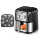 Повітряна фритюрниця на 6.8 л з оглядовим вікном 1600 Вт Air Fryer R.5329 Електрична фритюрниця