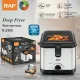 Електрична фритюрниця на 2.5 л для смаження без олії 1000 Вт Deep Fryer RAF R.5300