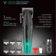 Акумуляторна машинка для стрижки волосся VGR V-003 BLUE Машинка з LED дисплеєм та акумулятором 2500 мАч