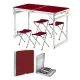 Посилений туристичний складаний стіл для пікніка та 4 стільці Folding Table Стіл зі стільцями для дачі