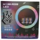 Кільцева селфі лампа RGB LED з трьома тримачами для смартфону Selfie Ring Light M18K 18