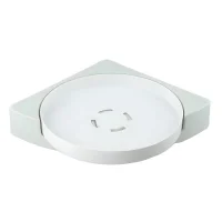Кутова пластикова обертова полиця для ванної кімнати Multi Functional Rotational Tray Органайзер у ванну