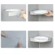 Кутова пластикова обертова полиця для ванної кімнати Multi Functional Rotational Tray Органайзер у ванну