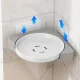 Кутова пластикова обертова полиця для ванної кімнати Multi Functional Rotational Tray Органайзер у ванну