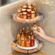 Кутова пластикова обертова полиця для ванної кімнати Multi Functional Rotational Tray Органайзер у ванну