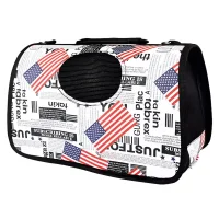 Стильна та комфортна сумка-переноска для котів та собак For Friends USA 42x25 см Сумка для перенесення тварин