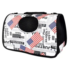Стильна та комфортна сумка-переноска для котів та собак For Friends USA 42x25 см Сумка для перенесення тварин
